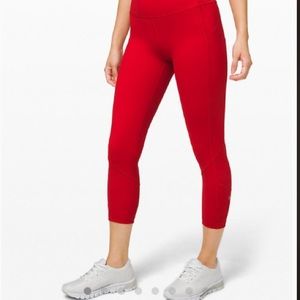 Size 10 red lulu leggings